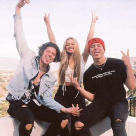 Tony Lopez with his fiends who are like family. 